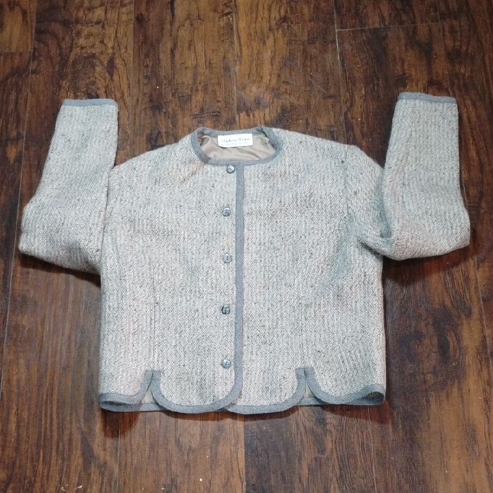 Mendocino Woolens Handwoven Wool Liner in Beige